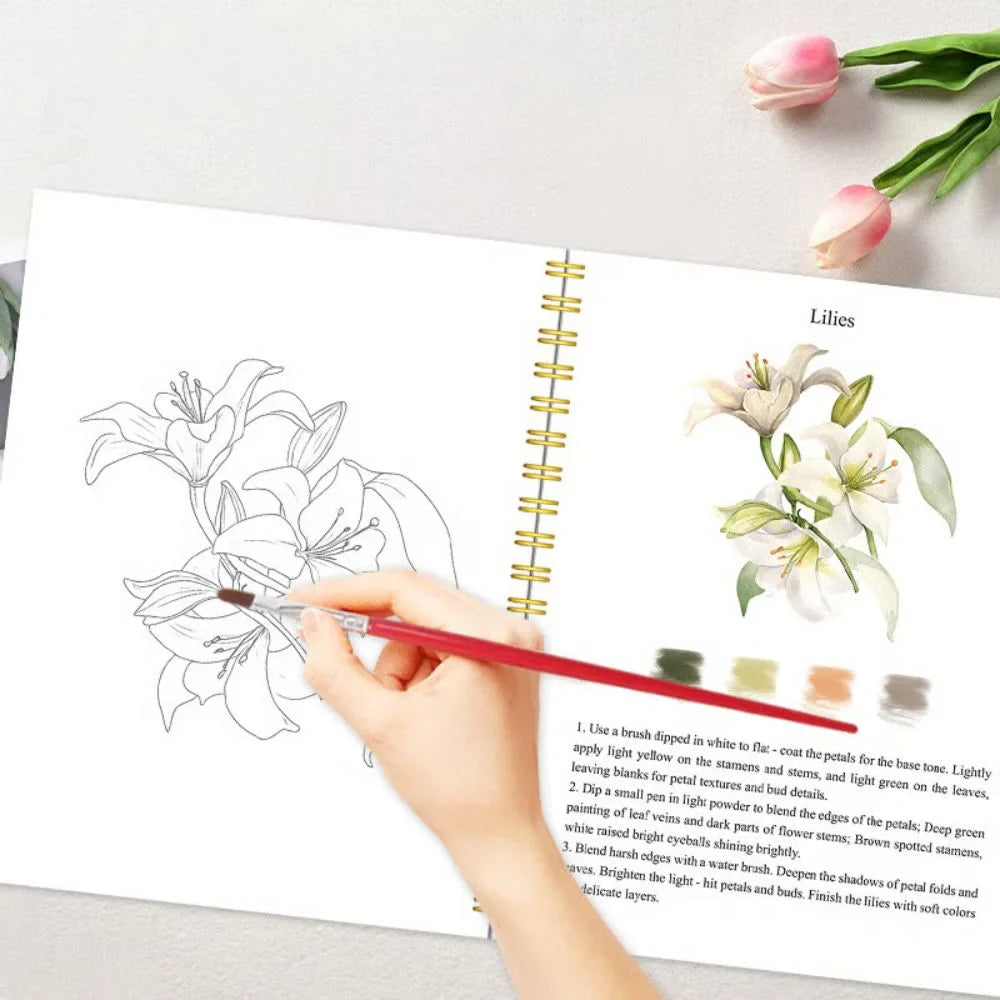 Kit d'aquarelle complet avec livre de coloriage