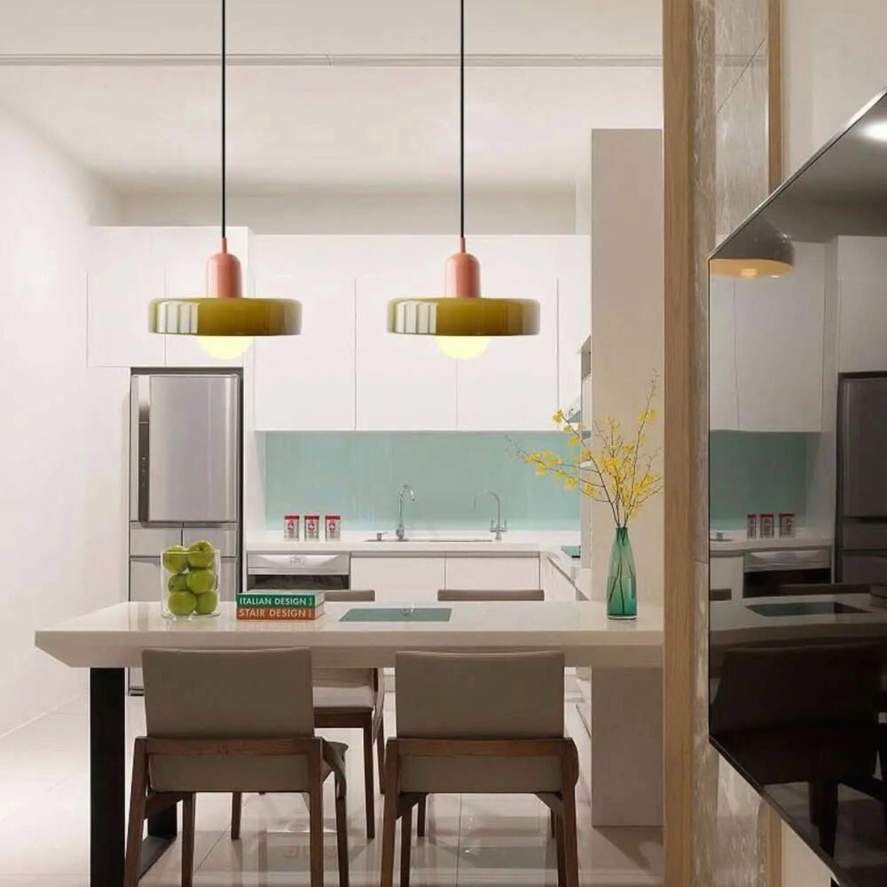 Lampe suspendue style Bauhaus
