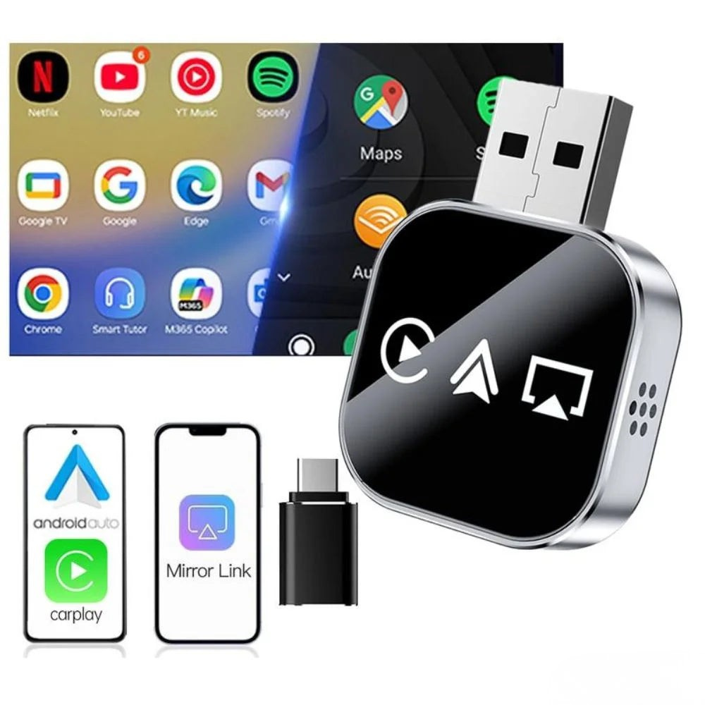 Adaptateur CarPlay Sans Fil 2026 (Android/Apple)