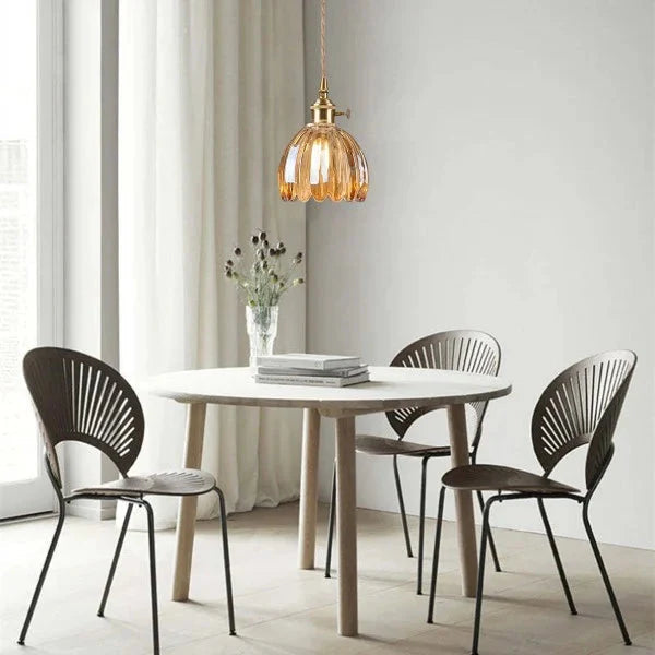 Lampe Suspendue Japonaise Rétro – Verre Élégant
