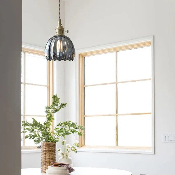 Lampe Suspendue Japonaise Rétro – Verre Élégant