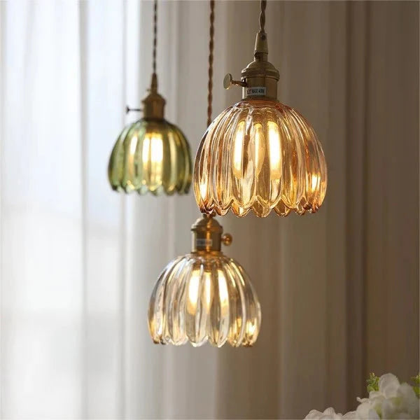 Lampe Suspendue Japonaise Rétro – Verre Élégant