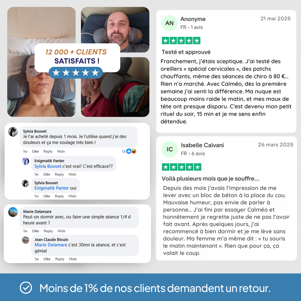 Calméo Original™ | Masseur cervical 3en1