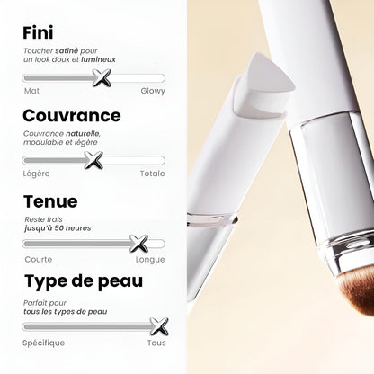 Fond de teint 2-en-1 avec pinceau intégré