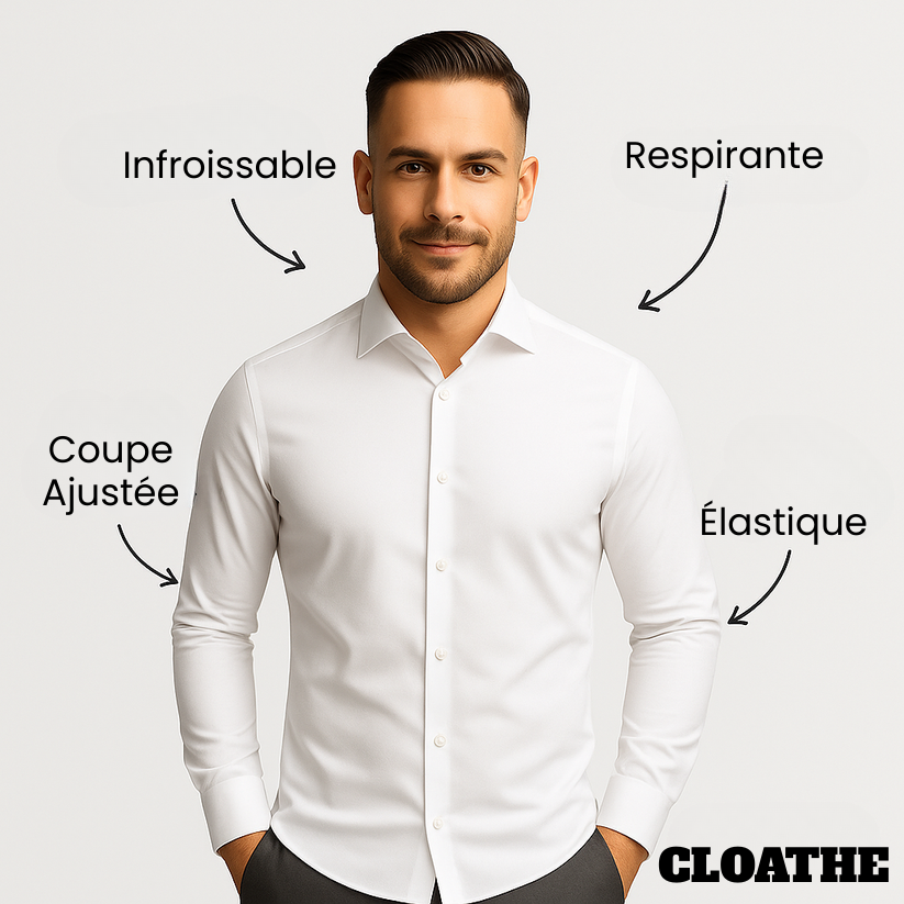 Chemise infroissable coupe ajustée