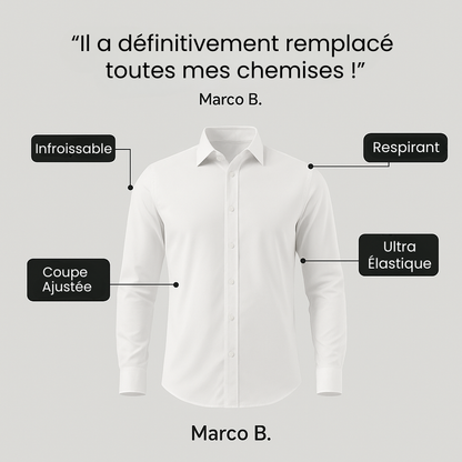 Chemise infroissable coupe ajustée