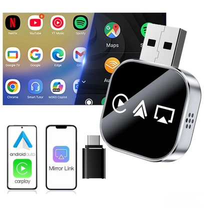 Adaptateur CarPlay Sans Fil 2026 (Android/Apple)