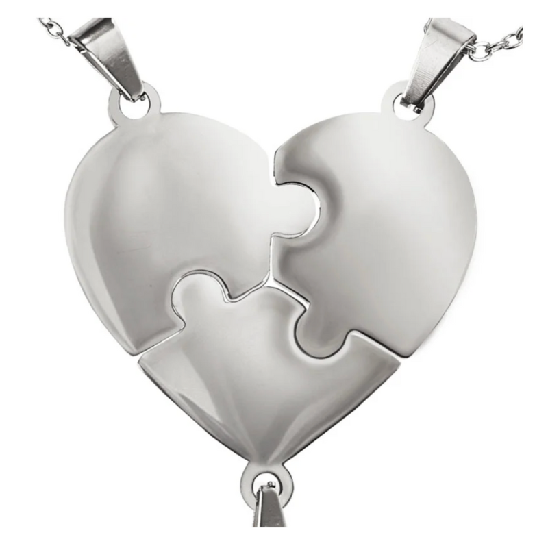 Liaison™ - Collier puzzle famille personnalisé