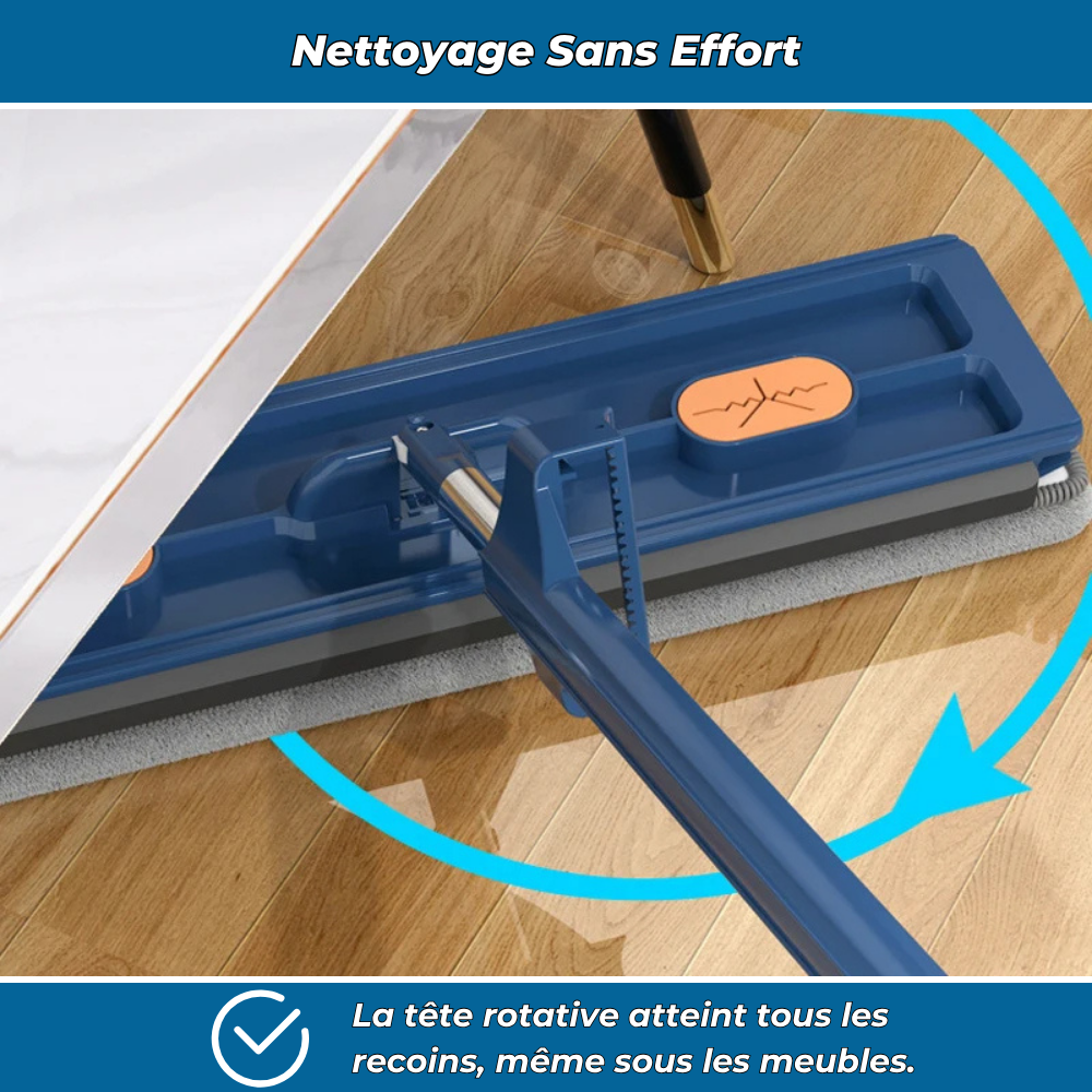 Cleanova – Balai serpillière rotatif avec technologie essorage intégré