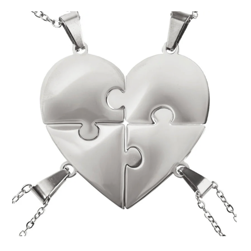 Liaison™ - Collier puzzle famille personnalisé