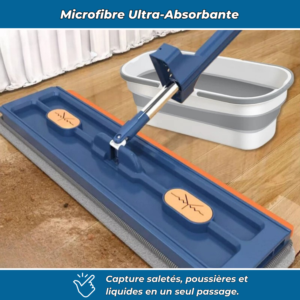 Cleanova – Balai serpillière rotatif avec technologie essorage intégré