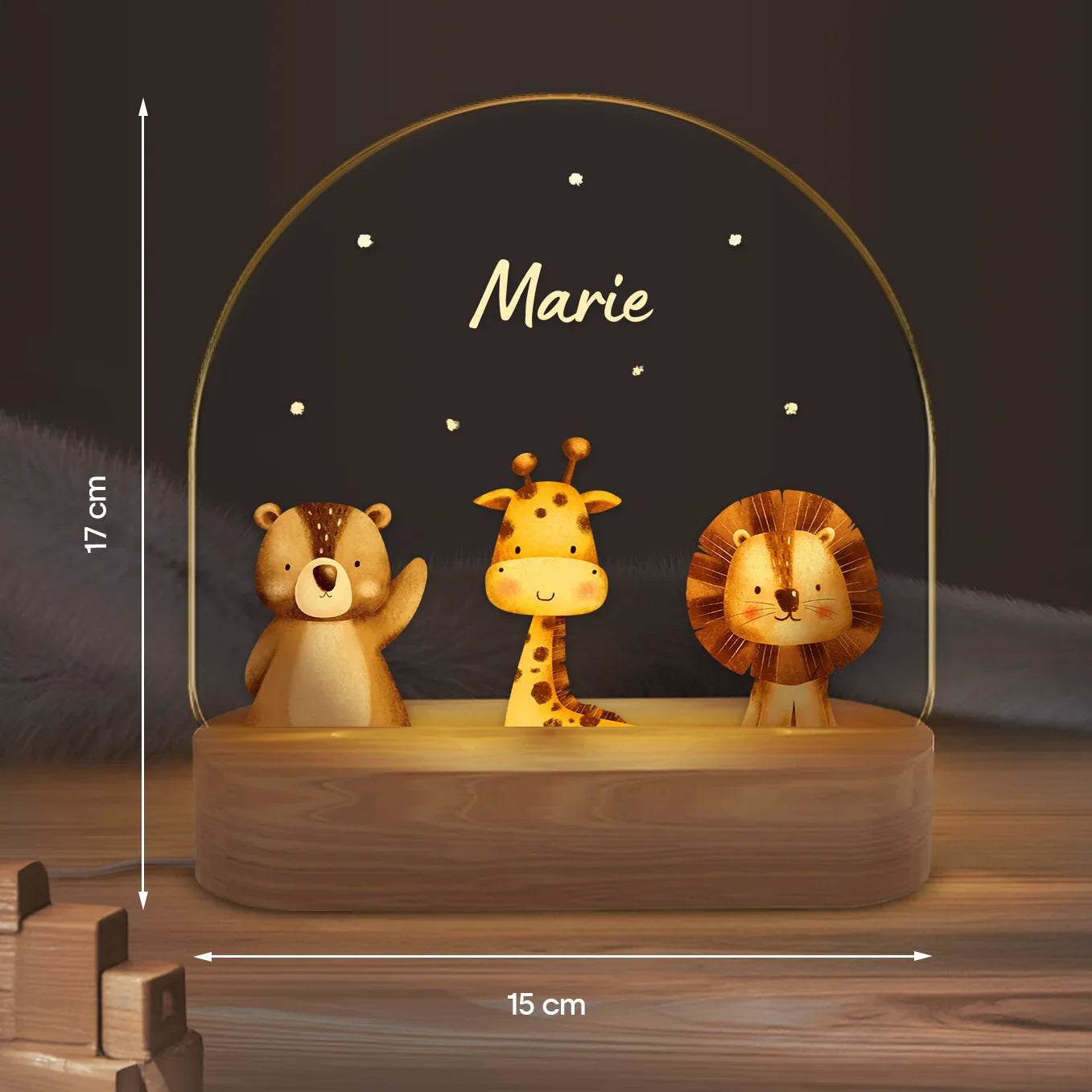 Veilleuse personnalisée « Animal préféré »