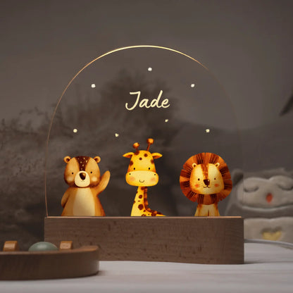 Veilleuse personnalisée « Animal préféré »