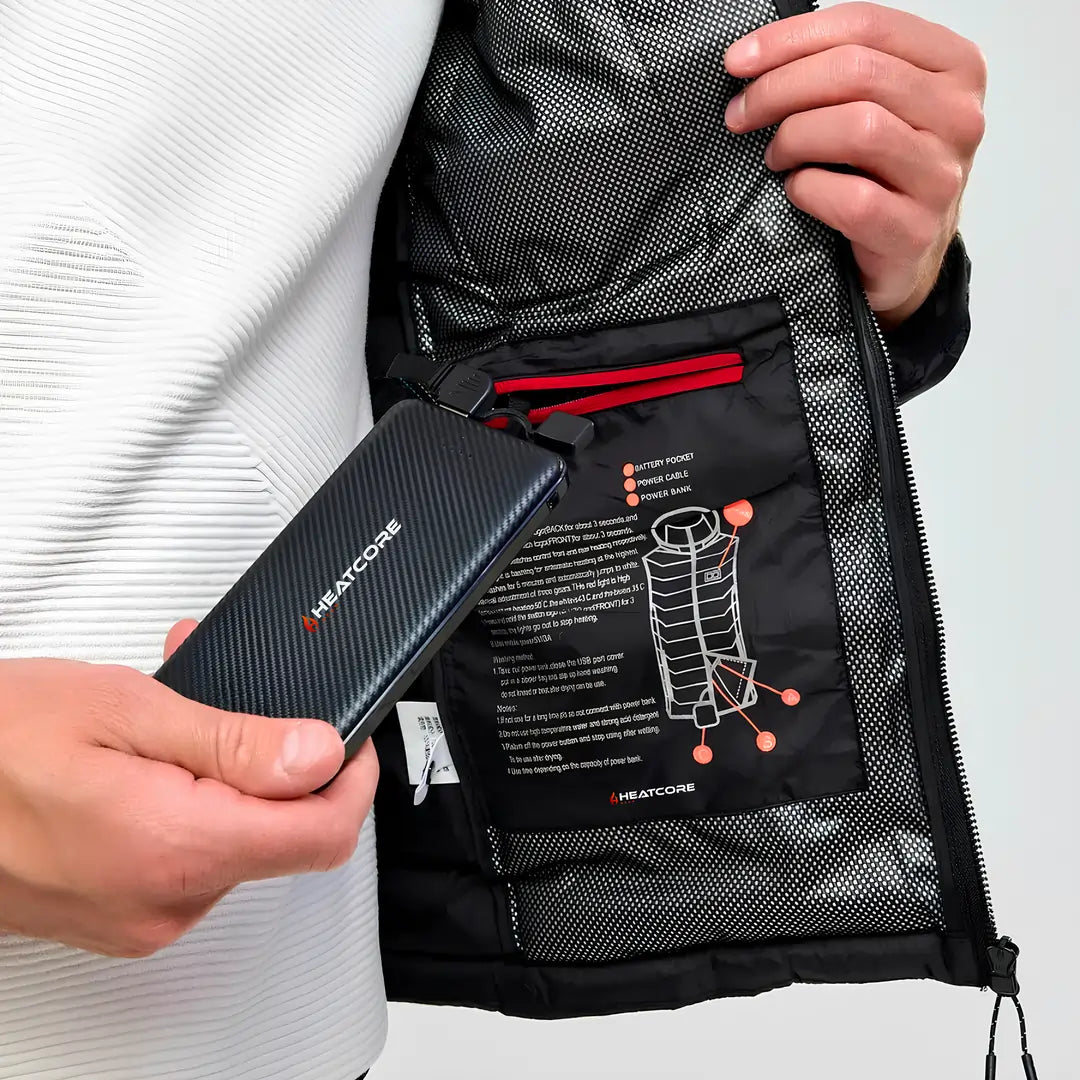Heatcore Urban 8™ – Veste chauffante unisexe à manches longues (doudoune thermique)