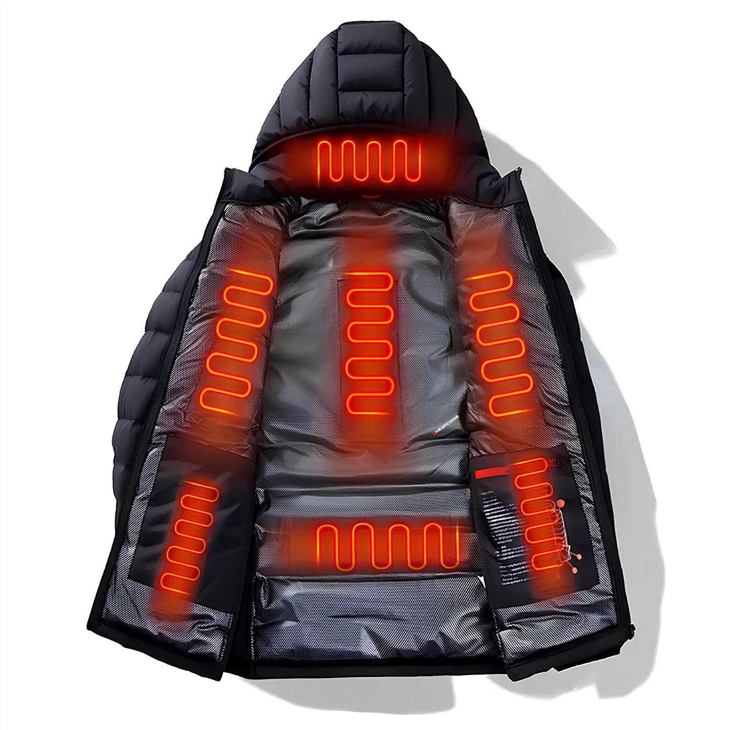 Heatcore Urban 8™ – Veste chauffante unisexe à manches longues (doudoune thermique)
