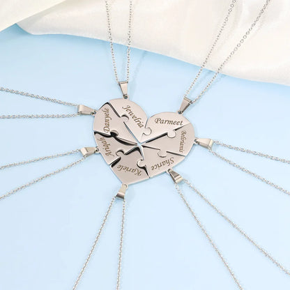Liaison™ - Collier puzzle famille personnalisé