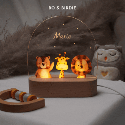 Veilleuse personnalisée « Animal préféré »
