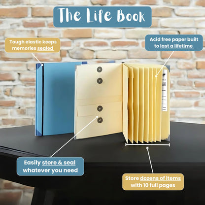 The Life Book Document Organizer - Complete Organization System + 4 FREE Bonuses.