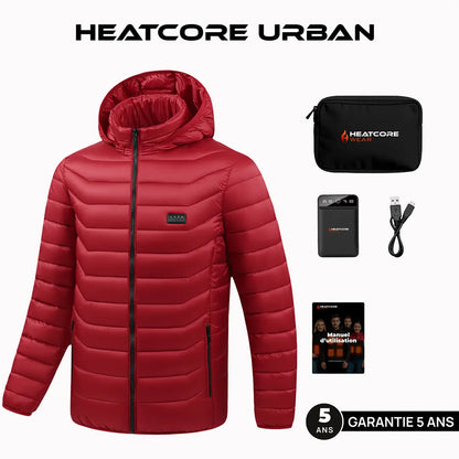 Heatcore Urban 8™ – Veste chauffante unisexe à manches longues (doudoune thermique)